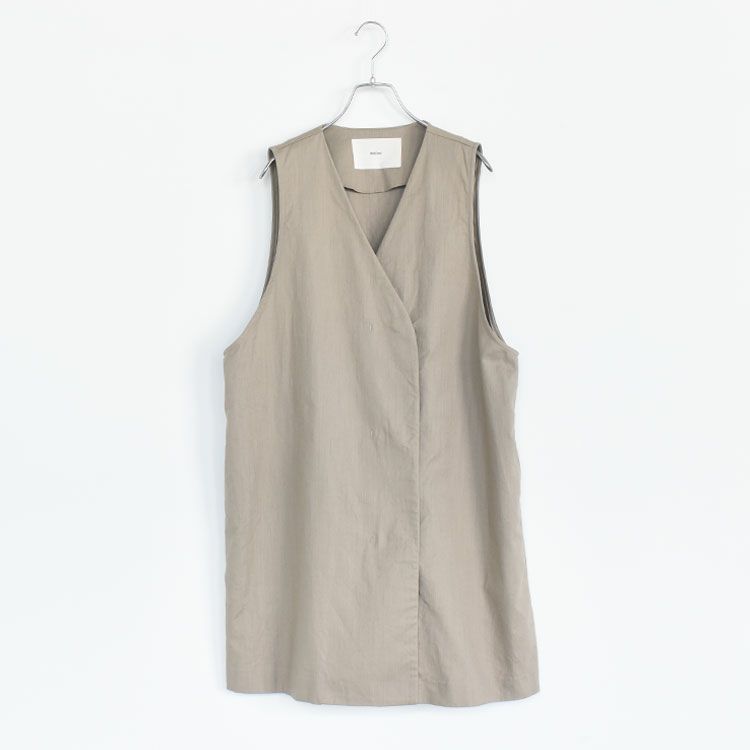 cotton linen wide vest コットンリネンワイドベスト