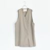 cotton linen wide vest コットンリネンワイドベスト