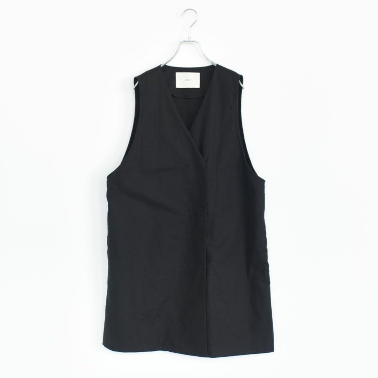 cotton linen wide vest コットンリネンワイドベスト