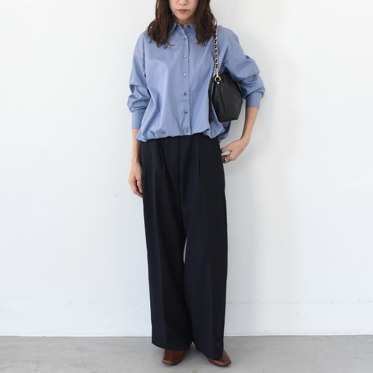 ballon shirt バルーンシャツ ロングスリーブ