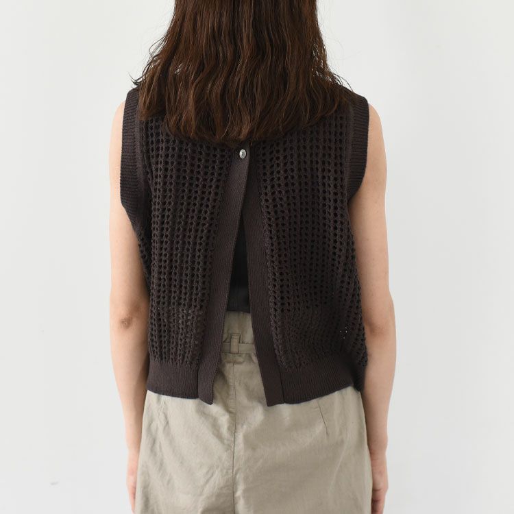 mesh knit 2way vest メッシュニットベスト