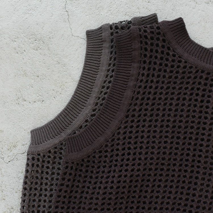 mesh knit 2way vest メッシュニットベスト