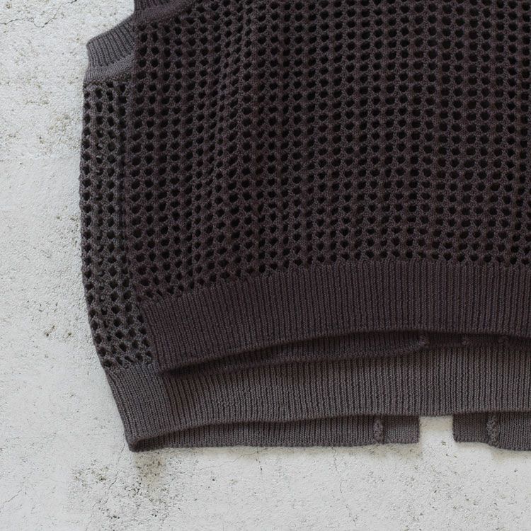 mesh knit 2way vest メッシュニットベスト
