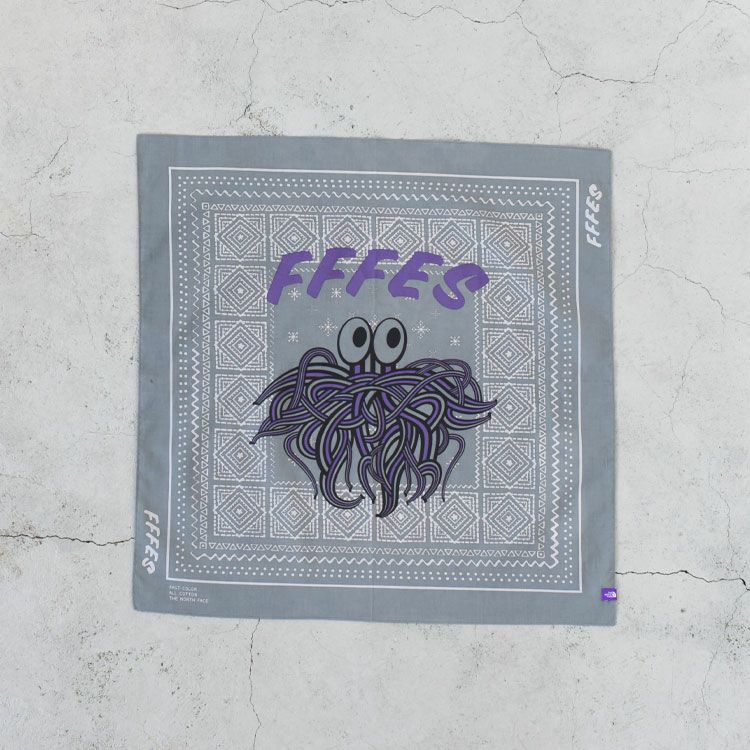 FFFES Graphic Bandana グラフィックバンダナ/THE NORTH FACE PURPLE