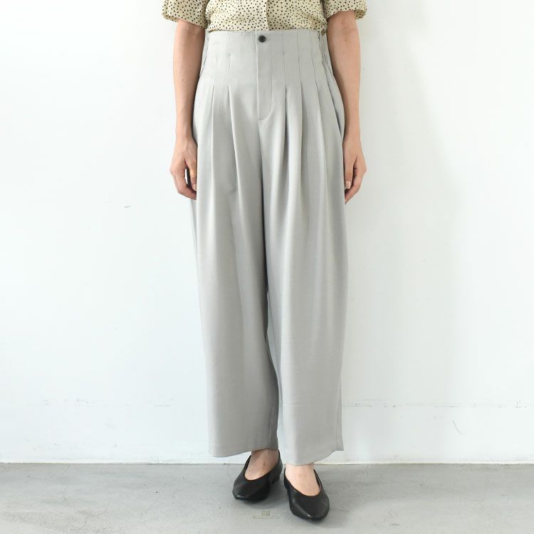 high waist tuck pants ハイウエスト タックパンツ