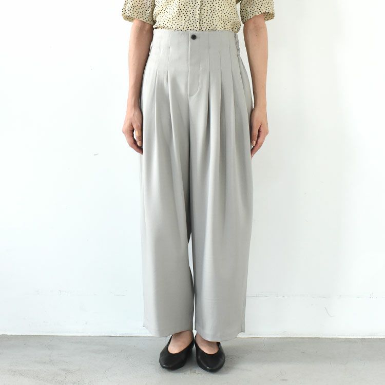 high waist tuck pants ハイウエスト タックパンツ