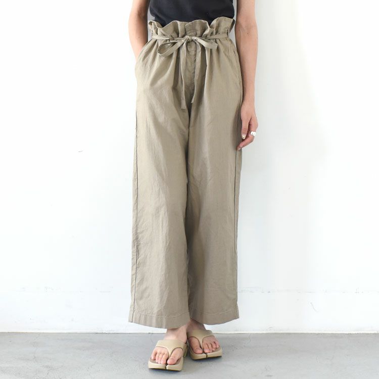 cotton linen wide volume pants コットンリネン ワイドボリュームパンツ