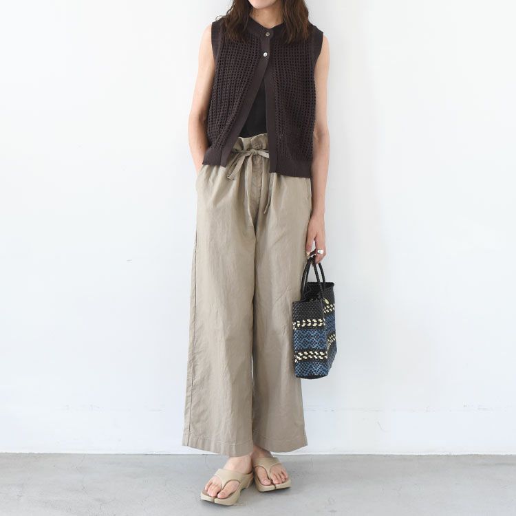 cotton linen wide volume pants コットンリネン ワイドボリュームパンツ