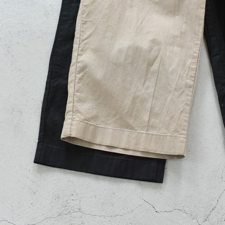 cotton linen wide volume pants コットンリネン ワイドボリュームパンツ