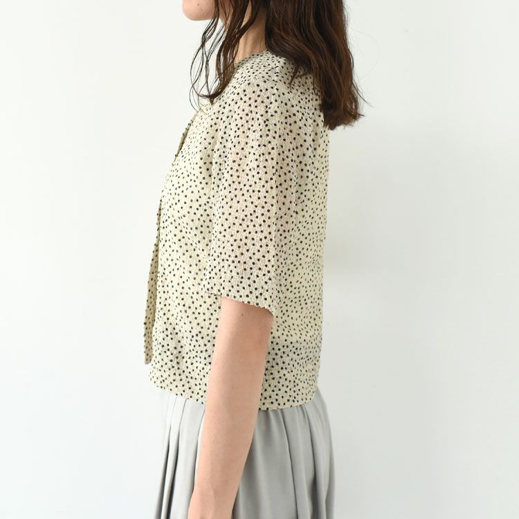 Vneck Dot Blouse Vネック ドットブラウス