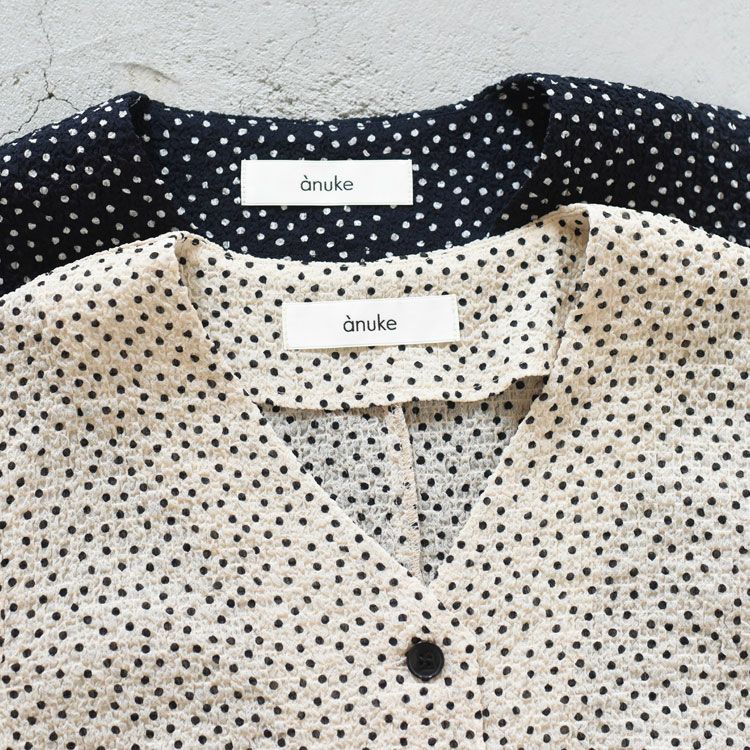 Vneck Dot Blouse Vネック ドットブラウス