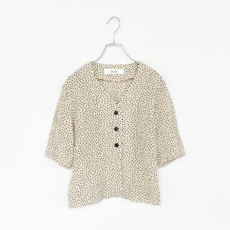 Vneck Dot Blouse Vネック ドットブラウス