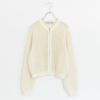 mesh knit zip cardigan メッシュニットジップカーディガン