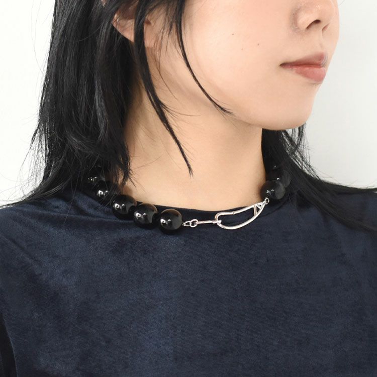 Volume Blackball Necklace ボリュームブラックボールネックレス