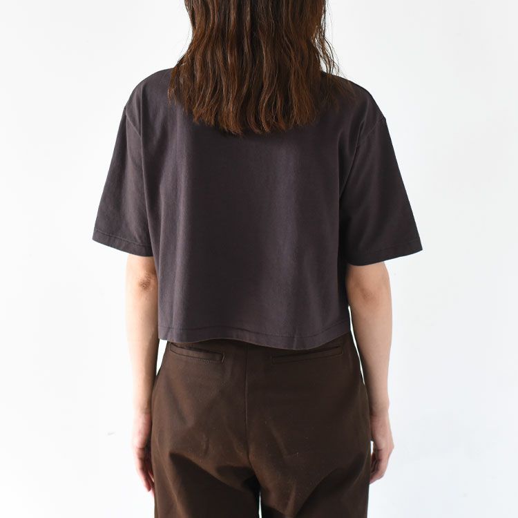 コットン トンプキンス ジャージー クロップド クルーネック 半袖 Tシャツ