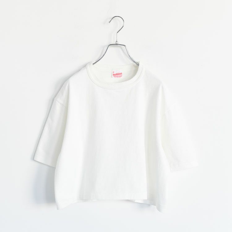 コットン トンプキンス ジャージー クロップド クルーネック 半袖 Tシャツ
