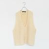hairly V neck vest へアリーVネックベスト