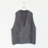 hairly V neck vest へアリーVネックベスト