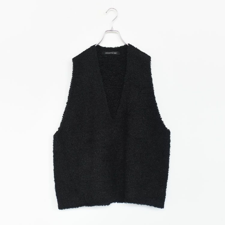 hairly V neck vest へアリーVネックベスト