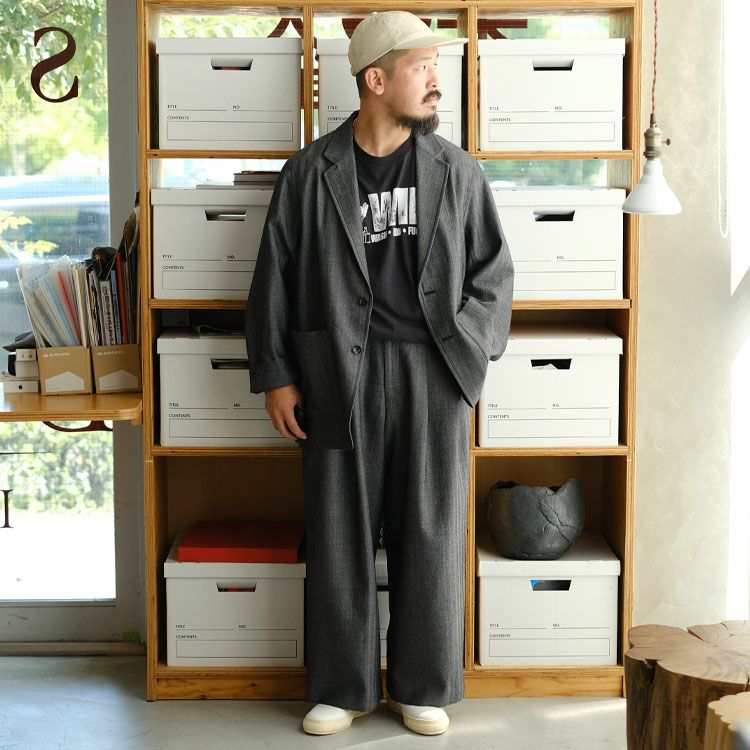 Tumbled Wool Serge Stroll Around Jacket ウールサージ ワッシャータンブラー / ストロールアラウンドジャケット