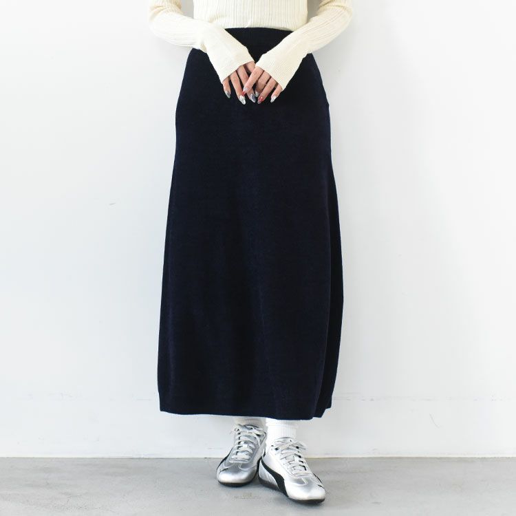 EX.SUPERFINE LAMBS WOOL & RAYON MOLE SKIRT エクストラスーパーファイン ラムウール＆レーヨンモールスカート