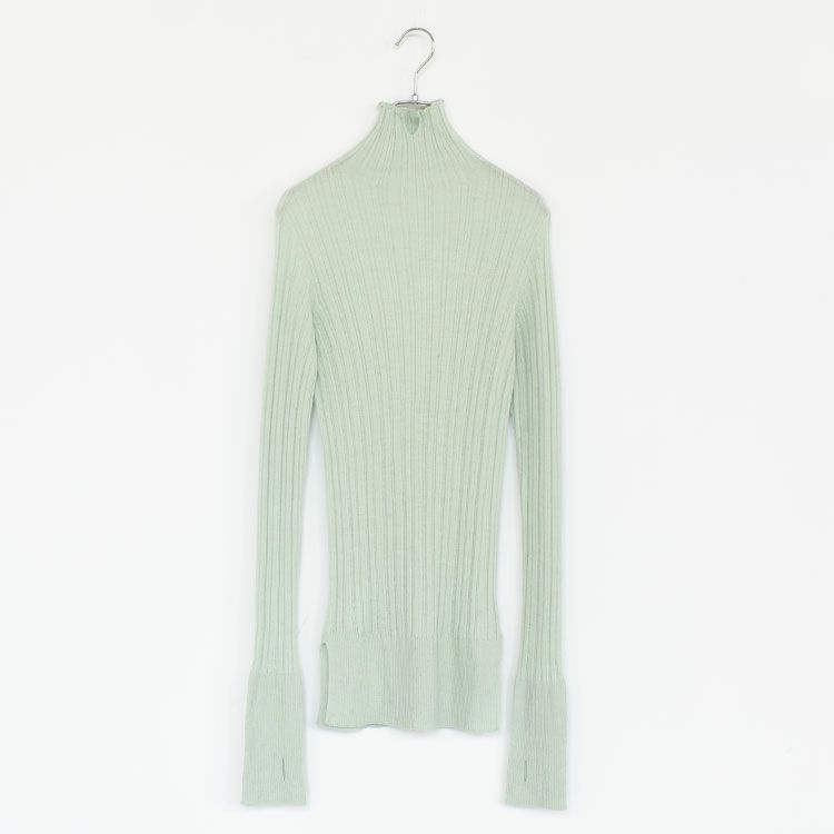 ROYAL BABY ALPACA RANDOM RIBBED-KNIT HIGH-NECK P/O ランダムリブニット ハイネックプルオーバー