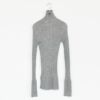 ROYAL BABY ALPACA RANDOM RIBBED-KNIT HIGH-NECK P/O ランダムリブニット ハイネックプルオーバー