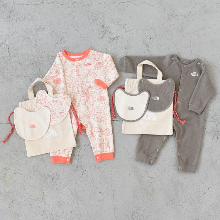 BABY L/S ROMPERS & 2P BIB ロングスリーブロンパース＆2Pビブ（ベビー）