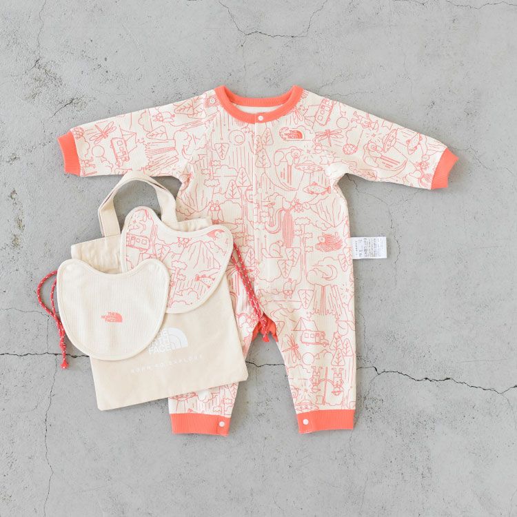 BABY L/S ROMPERS & 2P BIB ロングスリーブロンパース＆2Pビブ（ベビー）