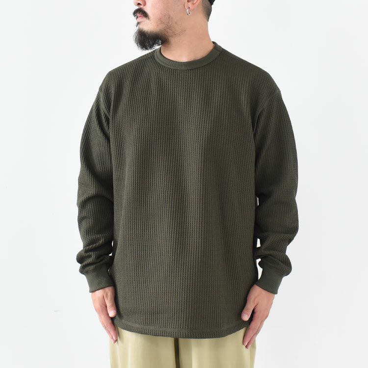 L/S WARM WAFFLE CREW ロングスリーブ ウォームワッフルクルー