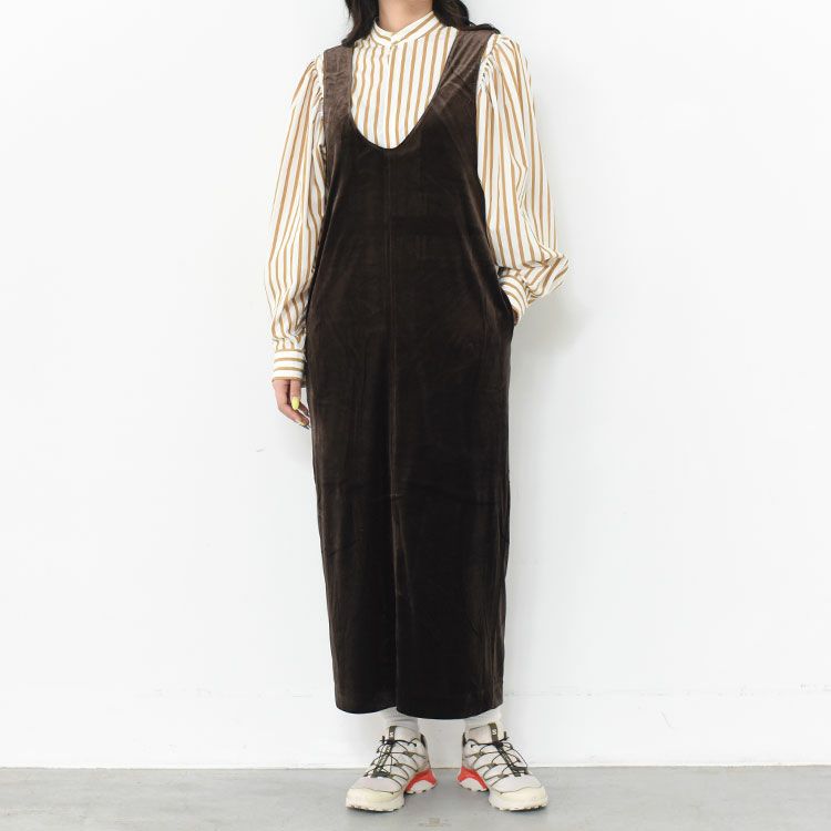 Velour Uneck Onepiece ベロア Uネックワンピース