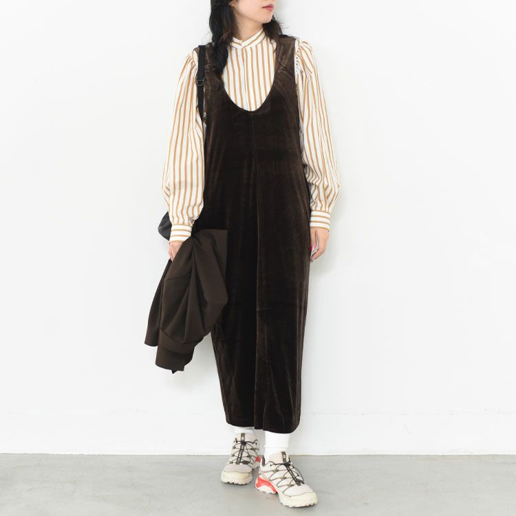 Velour Uneck Onepiece ベロア Uネックワンピース