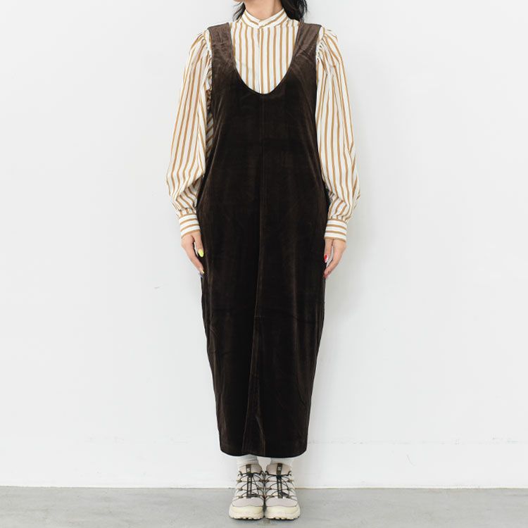 Velour Uneck Onepiece ベロア Uネックワンピース