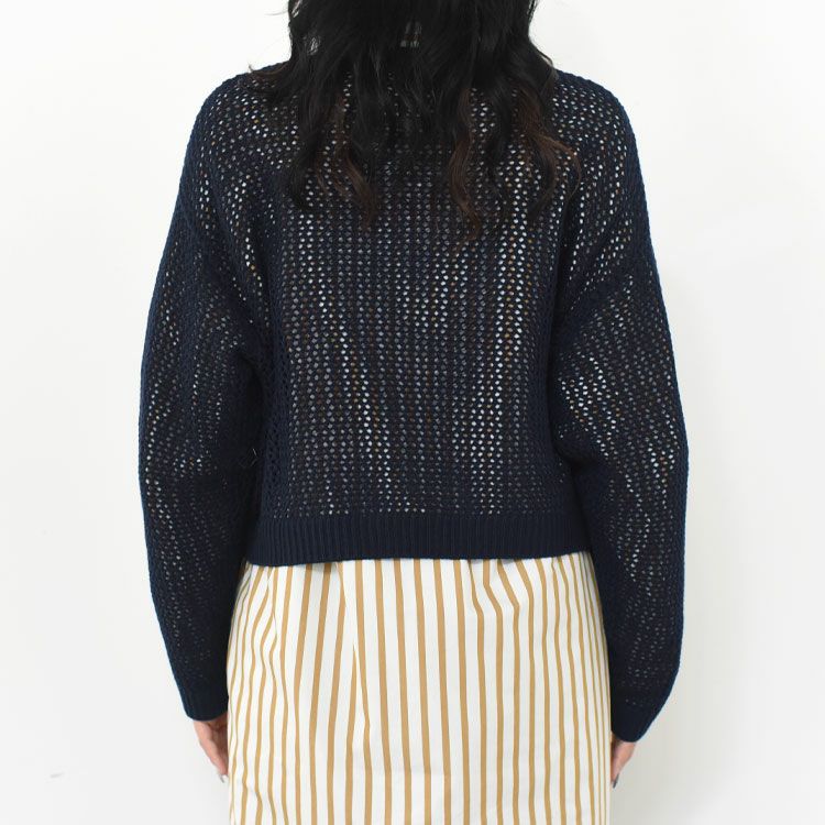 mesh crew neck P/O メッシュクルーネックプルオーバー