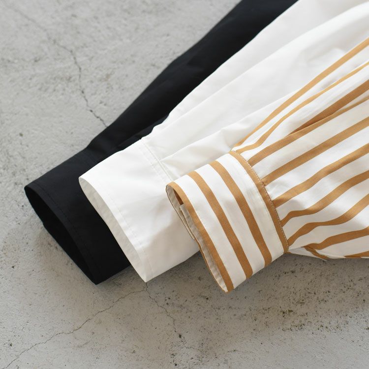 GATHER SLEEVE LONG SHT ギャザースリーブ ロングシャツ