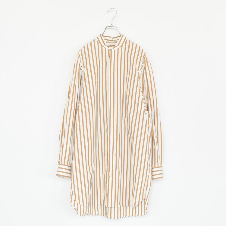 GATHER SLEEVE LONG SHT ギャザースリーブ ロングシャツ