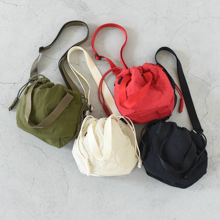 PUFF QUILT DRAWSTRING BAG パフキルト ドローストリングバッグ