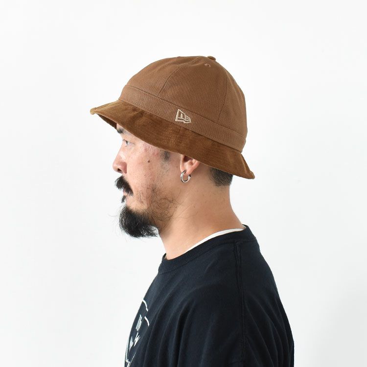 エクスプローラー Powered by GORO NAKATSUGAWA（MIN-NANO） ブラウンキャンバス カーキコーデュロイブリム