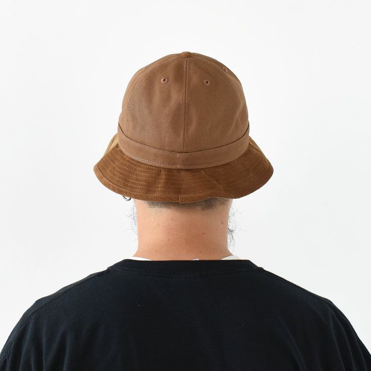 エクスプローラー Powered by GORO NAKATSUGAWA（MIN-NANO） ブラウンキャンバス カーキコーデュロイブリム