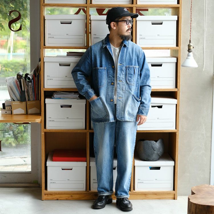 Organic Cotton 13.5Oz Selvedge Denim Coverall Jacket オーガニックコットン 13.5oz セルビッチデニム / カバーオールジャケット