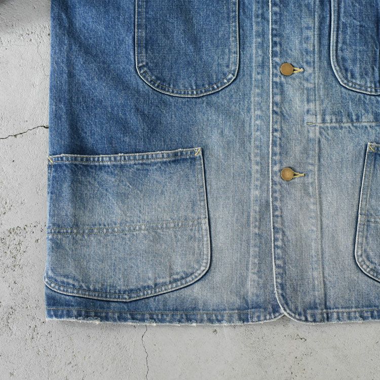 Organic Cotton 13.5Oz Selvedge Denim Coverall Jacket オーガニックコットン 13.5oz セルビッチデニム / カバーオールジャケット