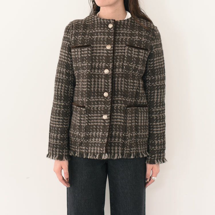 4POCKET KNIT FRINGE JACKET 4ポケット ニットフリンジジャケット