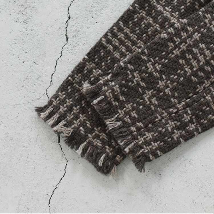 4POCKET KNIT FRINGE JACKET 4ポケット ニットフリンジジャケット