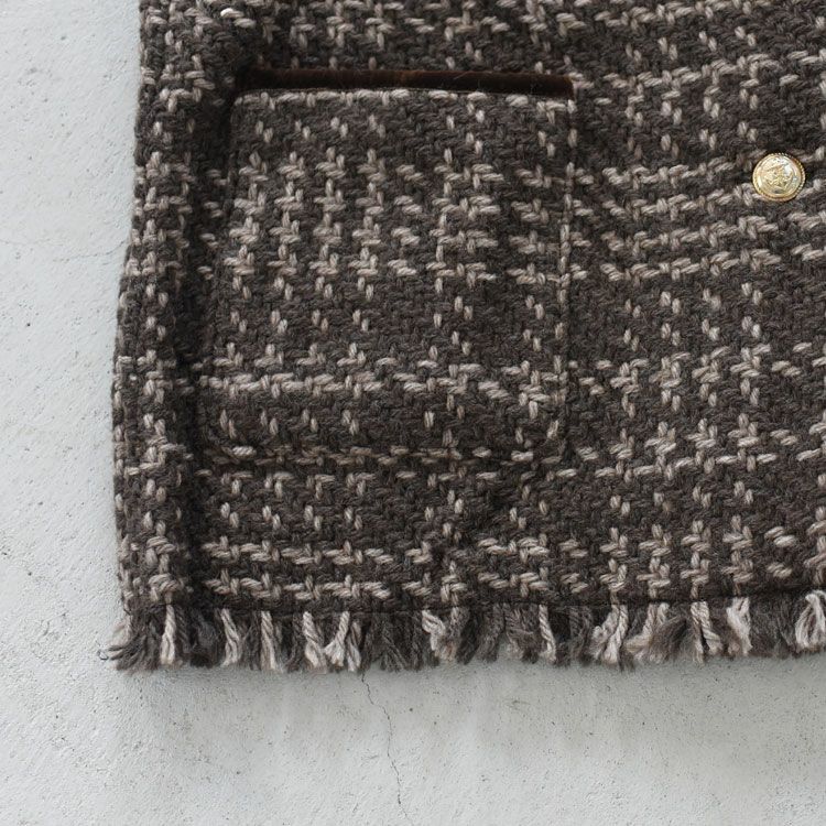 4POCKET KNIT FRINGE JACKET 4ポケット ニットフリンジジャケット