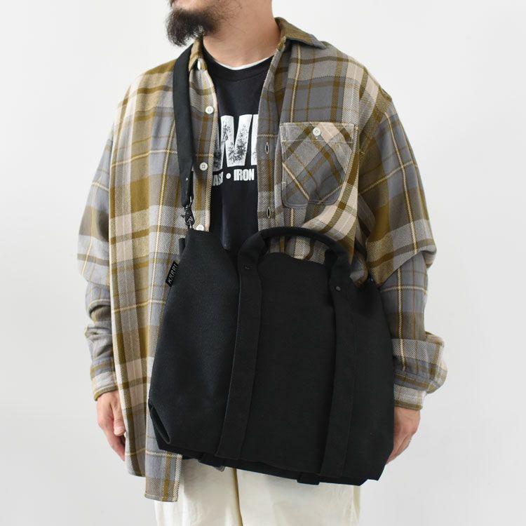 RECYCLED POLYESTER 2WAY TOTE(M) リサイクルポリエステル 2ウェイトートバッグ