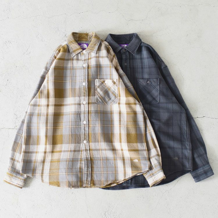 Flannel Plaid Field Shirt フランネルプレイドフィールドシャツ