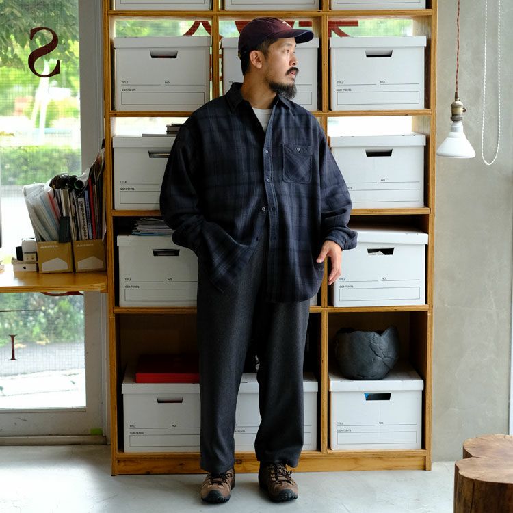 Flannel Plaid Field Shirt フランネルプレイドフィールドシャツ