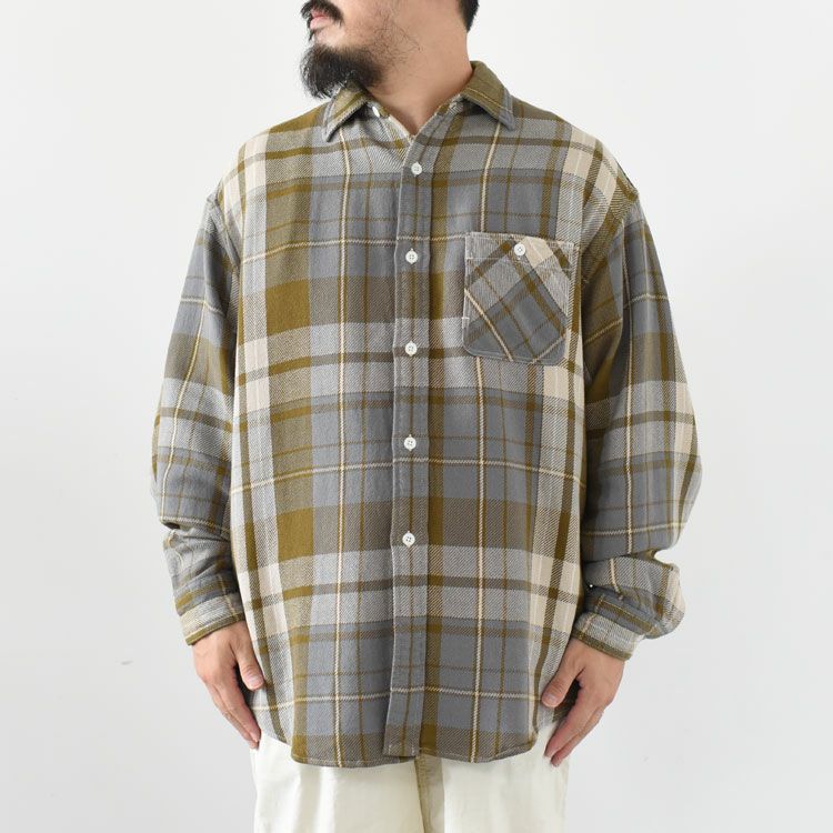 Flannel Plaid Field Shirt フランネルプレイドフィールドシャツ