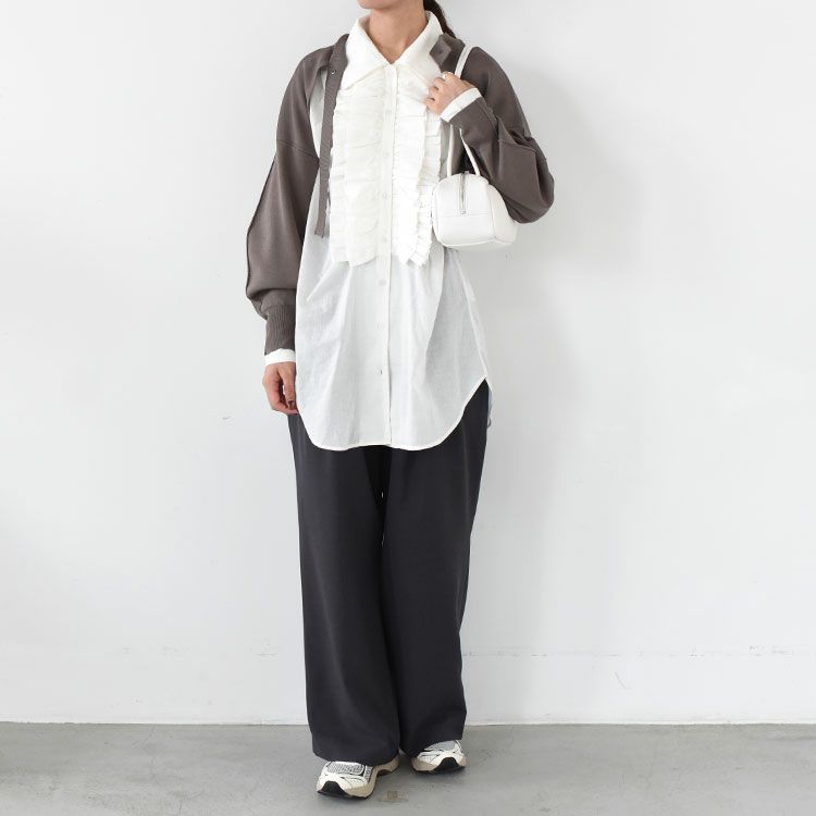 double collar frill blouse ダブルフリルカラー　ブラウス