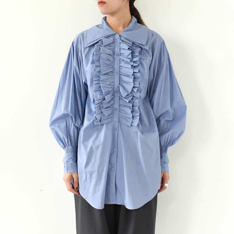 double collar frill blouse ダブルフリルカラー　ブラウス
